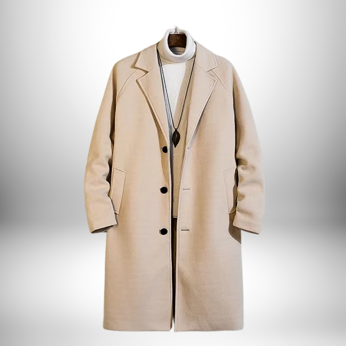 Ethan™ | Miesten Talvitakki Rento Villakangastakki